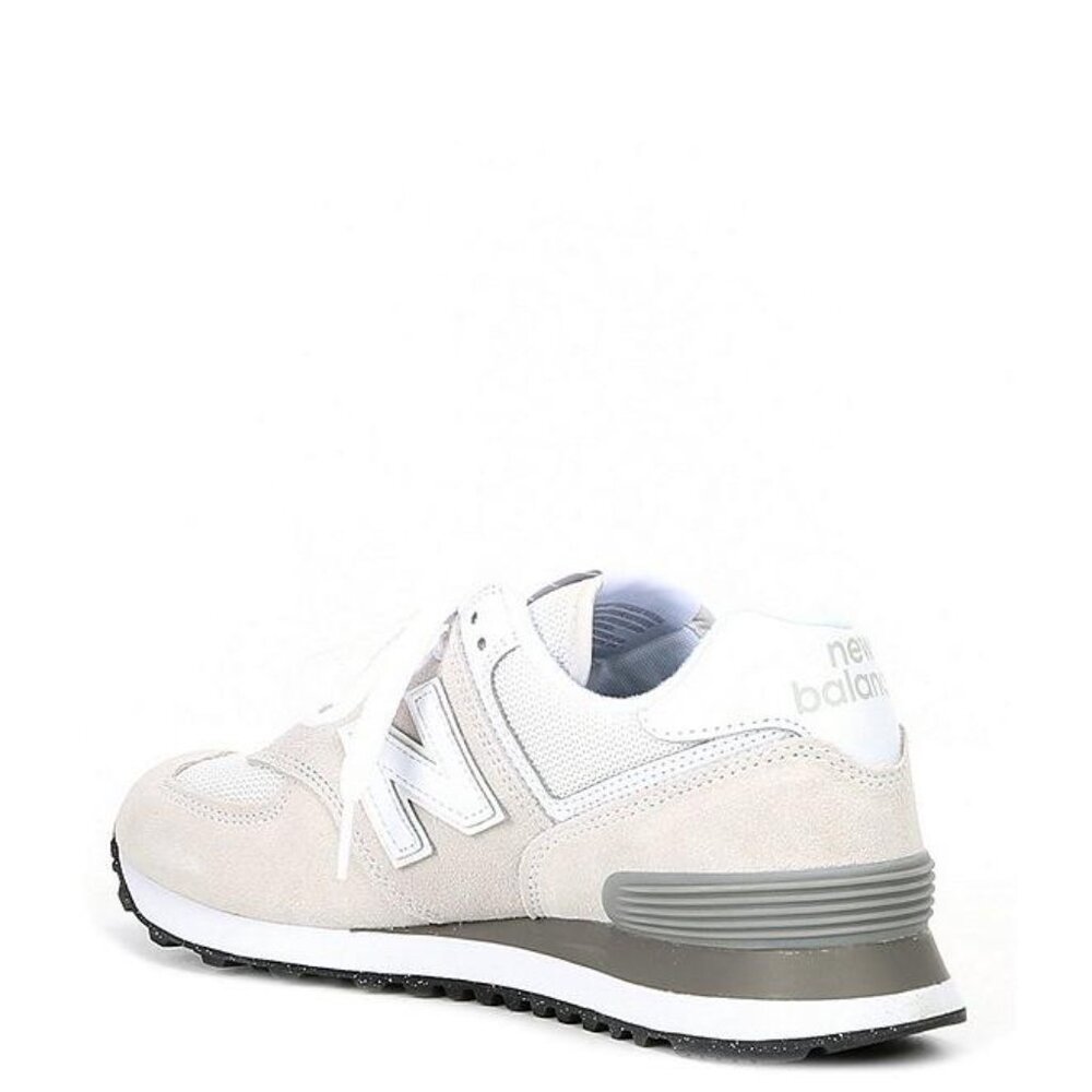 Women's 574 v3 Evergreen Suede Retro Lifestyle Sneakers Color Nimbus Cloud ReV - Picture 2 of 8